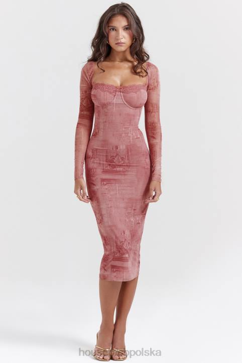 House of CB Sukienka Gorsetowa Seraphina Różowy Trend