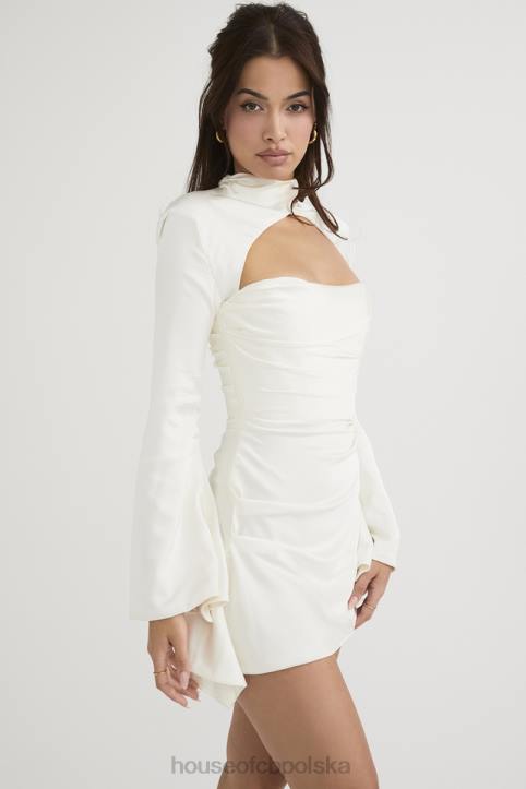 House of CB Gorsetowa Sukienka Toira Kość Słoniowa Stylowa Moda