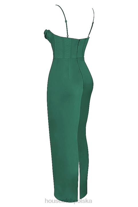 House of CB Charmaine Maxi Sukienka Gorsetowa Leśna Elegancja