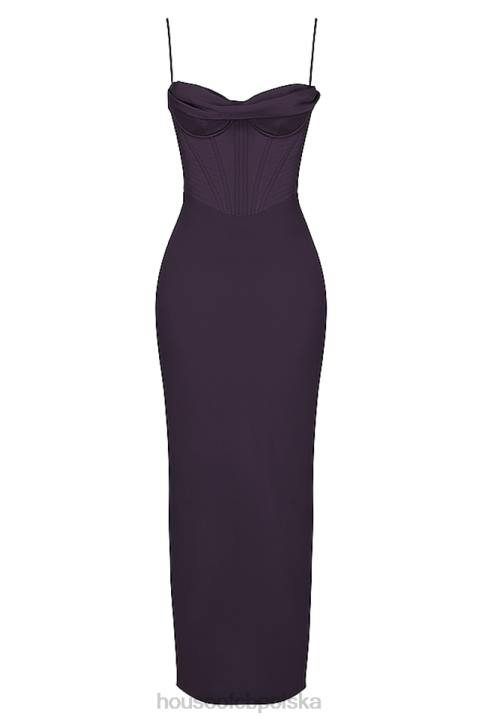 House of CB Sukienka Maxi Gorsetowa Nocny Urok Elegancka Moda