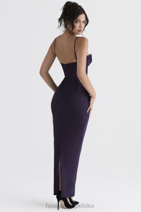 House of CB Sukienka Maxi Gorsetowa Nocny Urok Elegancka Moda