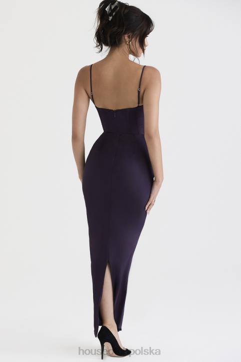 House of CB Sukienka Maxi Gorsetowa Nocny Urok Elegancka Moda