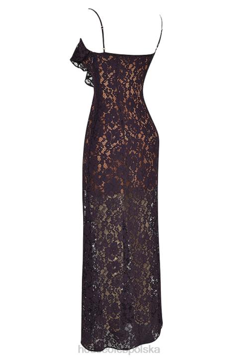House of CB Maxi Sukienka Koronkowa Malia Kolor Nocny dla Eleganckich Kobiet