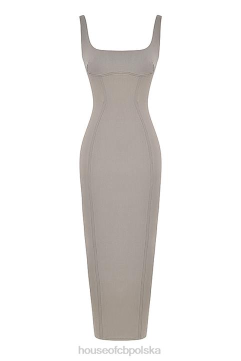 House of CB Rea elegancka sukienka maxi dymna 4PND371