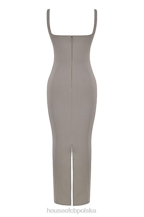 House of CB Rea elegancka sukienka maxi dymna 4PND371