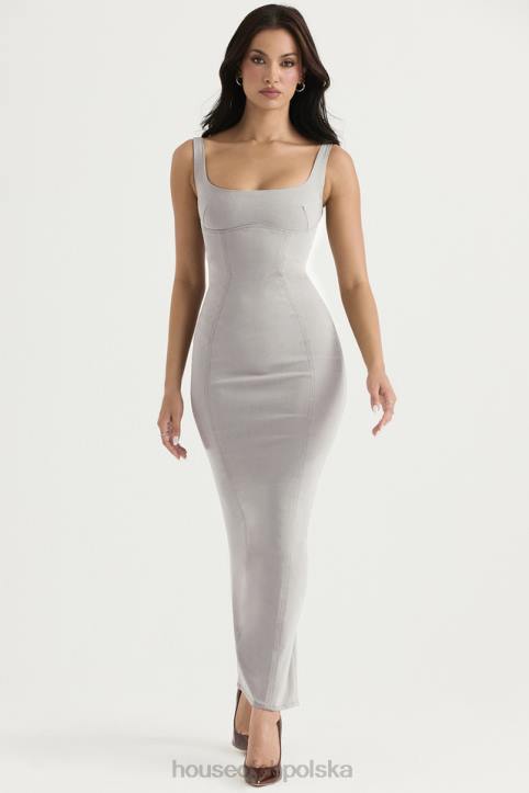 House of CB Rea elegancka sukienka maxi dymna 4PND371