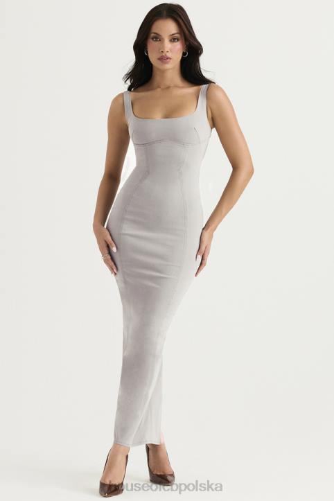 House of CB Rea elegancka sukienka maxi dymna 4PND371