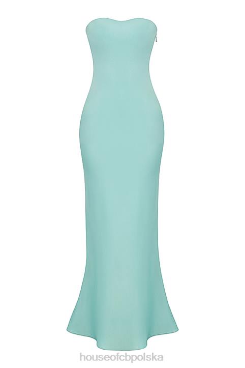 House of CB Maxi Sukienka Satynowa Bez Ramiączek Jade Alette