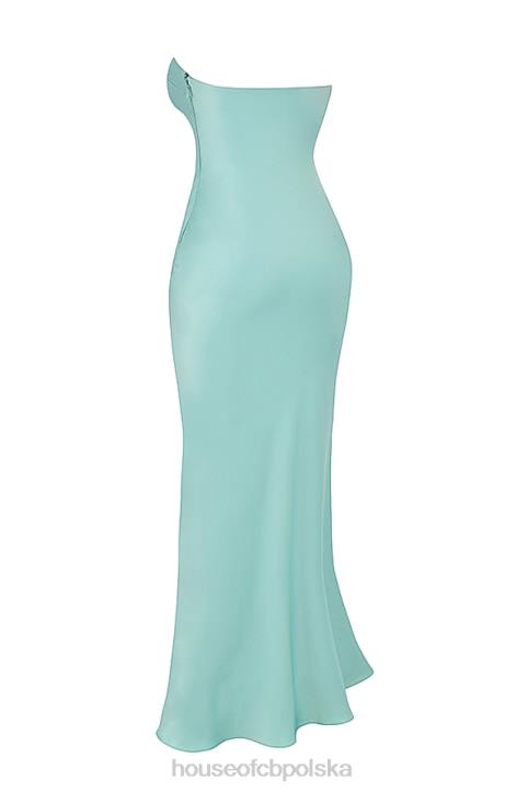 House of CB Maxi Sukienka Satynowa Bez Ramiączek Jade Alette