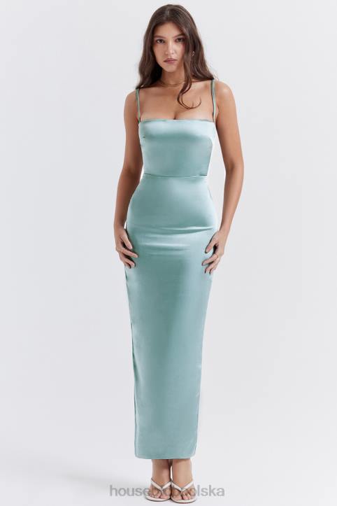 House of CB Sukienka maxi Jadeitowa Costanza Elegancja na Co Dzień