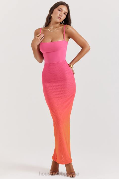 House of CB Sukienka Maxi Calista Ombre Flame Trendy Moda