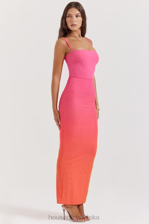 House of CB Sukienka Maxi Calista Ombre Flame Trendy Moda
