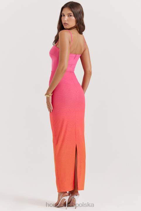 House of CB Sukienka Maxi Calista Ombre Flame Trendy Moda