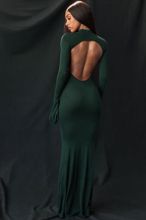 House of CB Sukienka maxi Sancha Forest Zielona Moda Damska