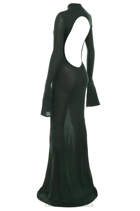House of CB Sukienka maxi Sancha Forest Zielona Moda Damska