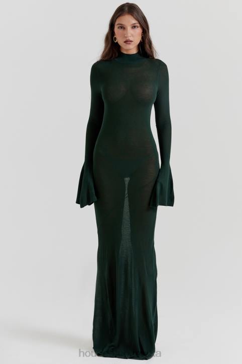 House of CB Sukienka maxi Sancha Forest Zielona Moda Damska