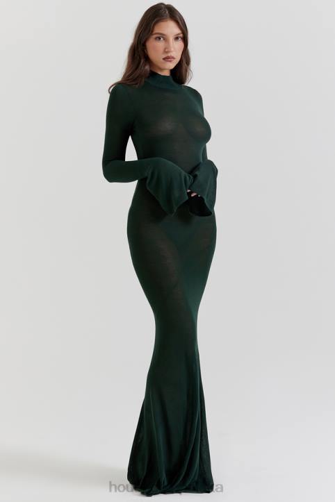 House of CB Sukienka maxi Sancha Forest Zielona Moda Damska