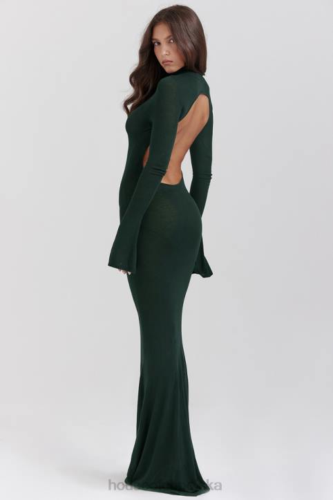 House of CB Sukienka maxi Sancha Forest Zielona Moda Damska