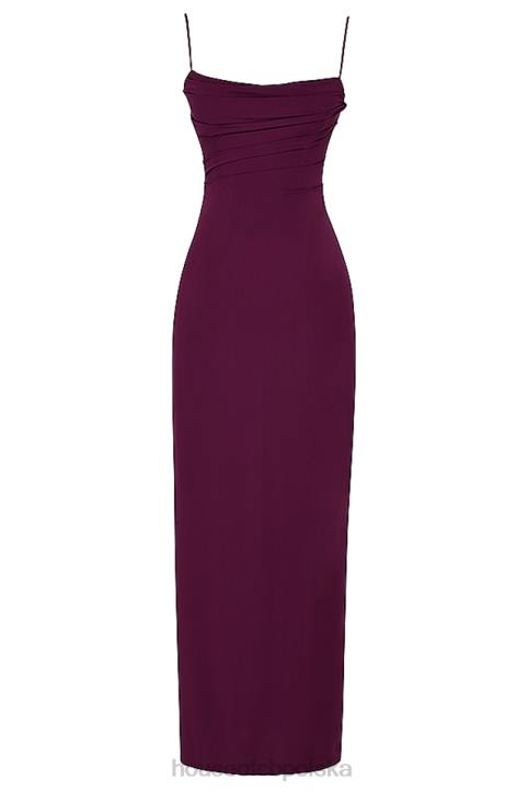 House of CB Sukienka maxi gorsetem Lani Merlot Elegancja na każdą okazję