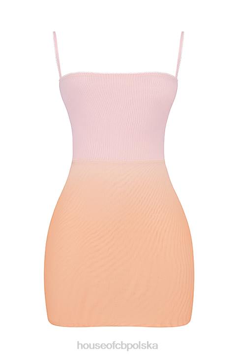 House of CB Mini Sukienka Deva Ombre Stylowa Moda