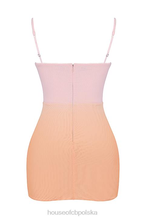 House of CB Mini Sukienka Deva Ombre Stylowa Moda