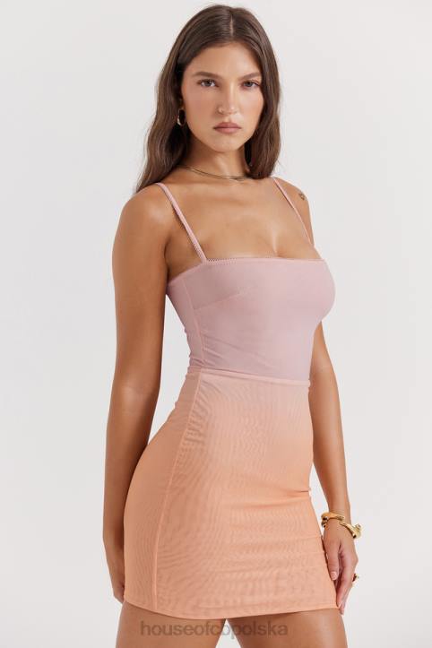 House of CB Mini Sukienka Deva Ombre Stylowa Moda