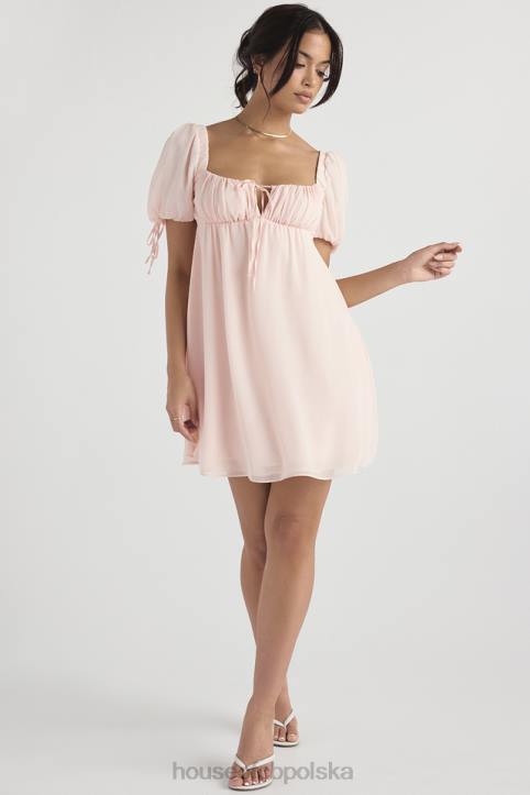 House of CB Sukienka mini różowy kwarc księżniczki modna odzież