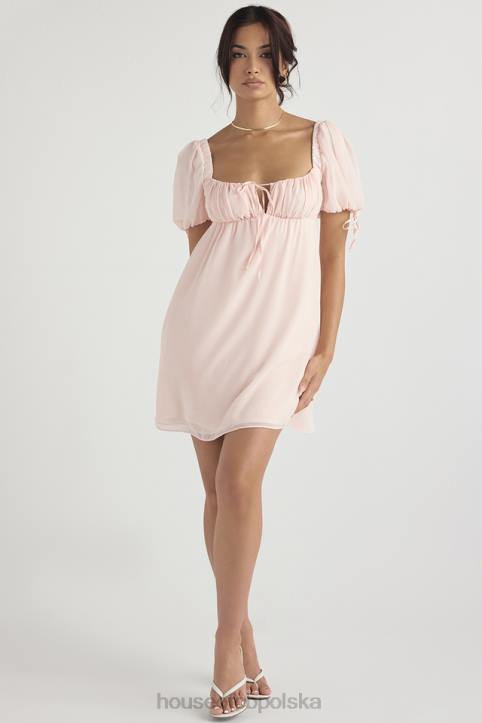 House of CB Sukienka mini różowy kwarc księżniczki modna odzież