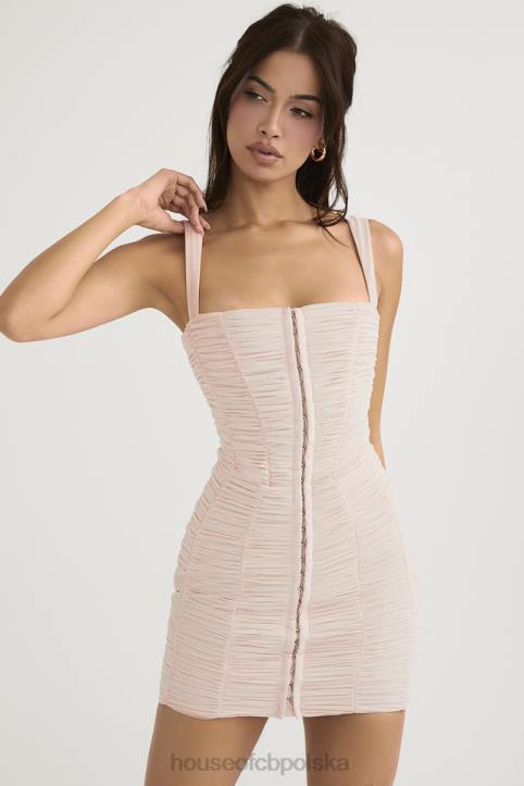 House of CB Sukienka mini z siateczką kryształowa Cat 4PND476 modna odzież na każdą okazję