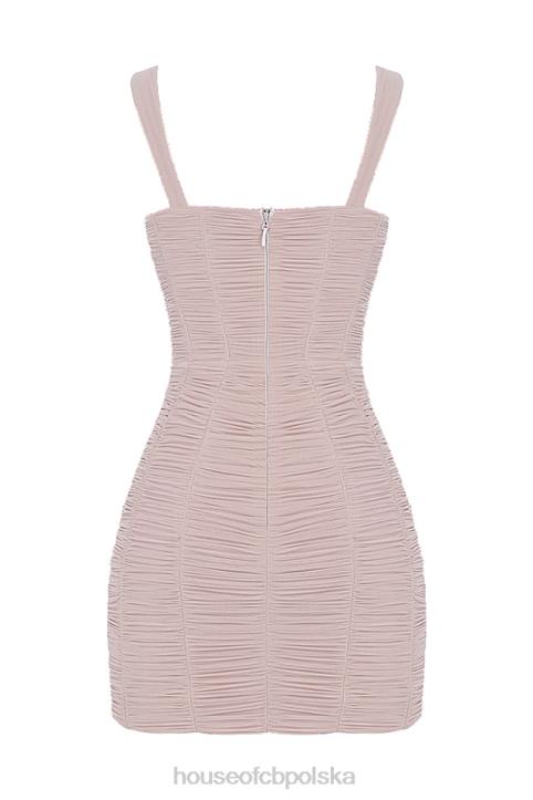 House of CB Sukienka mini z siateczką kryształowa Cat 4PND476 modna odzież na każdą okazję