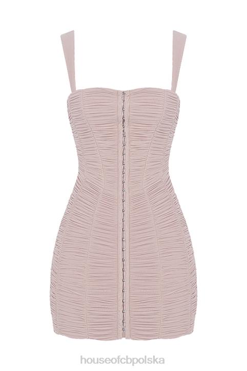 House of CB Sukienka mini z siateczką kryształowa Cat 4PND476 modna odzież na każdą okazję
