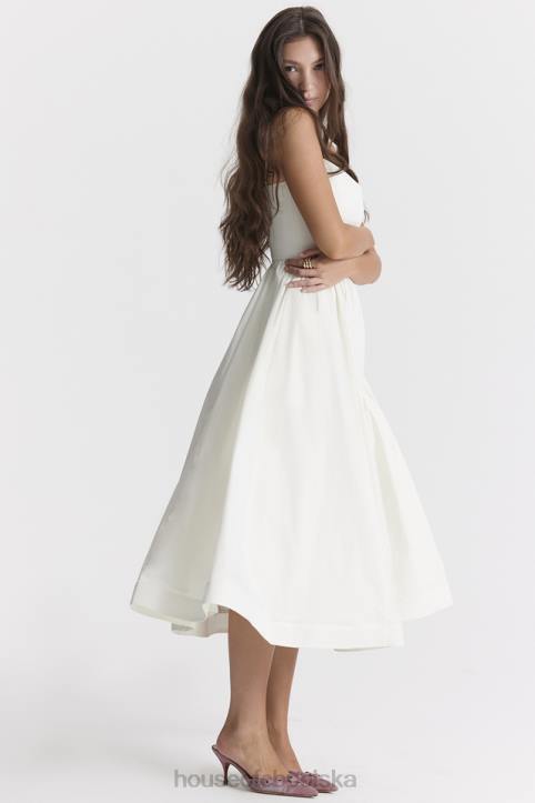 House of CB Sukienka Gorsetowa Kolor Kości Słoniowej Lolita Modna Odzież