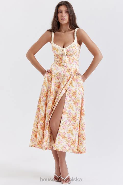 House of CB Sabrina Sukienka Gorsetowa Kolor Kości Słoniowej Elegancka Moda