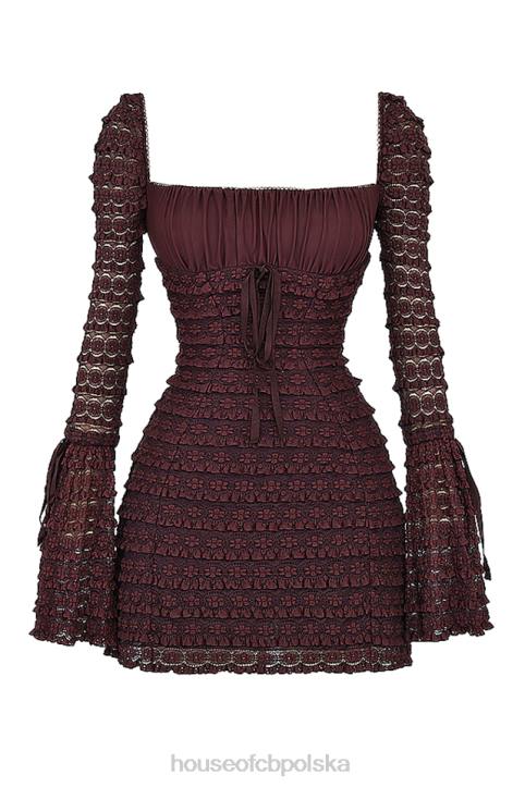 House of CB Koronkowa sukienka Marisa Espresso Stylowa Elegancja
