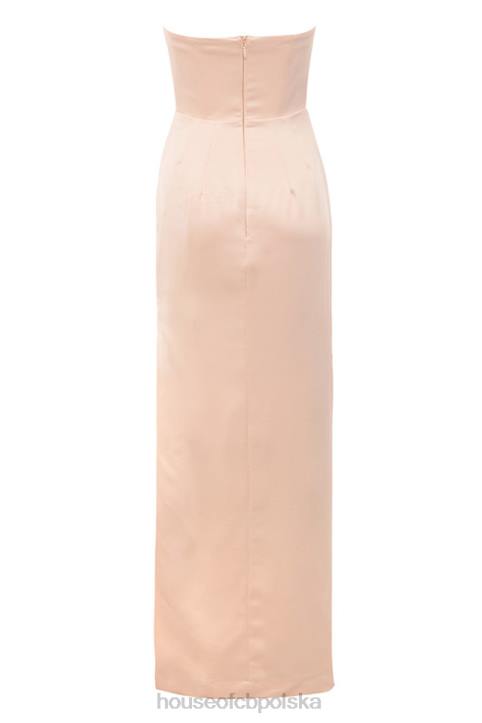 House of CB Satynowa Suknia Bez Ramiączek Adrienne Szampańska Elegancja